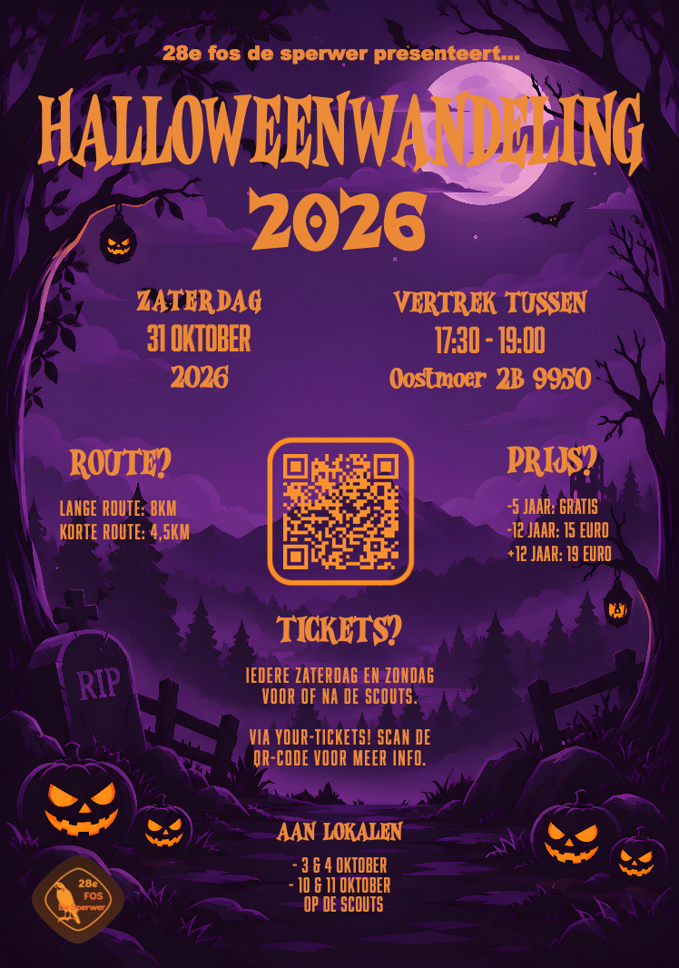 Binnenkort Halloweenwandeling!